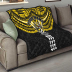 Personalized Richmond Tigers Quilt Polynesian Tribal Pattern Heritage Football