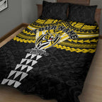 Personalized Richmond Tigers Quilt Bed Set Polynesian Tribal Pattern Heritage Football
