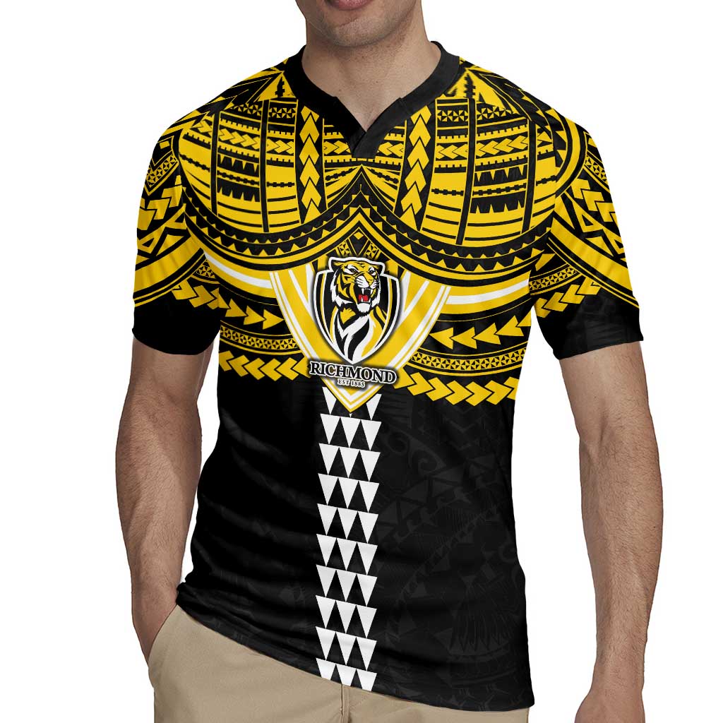 Personalized Richmond Tigers Rugby Jersey Polynesian Tribal Pattern Heritage Football