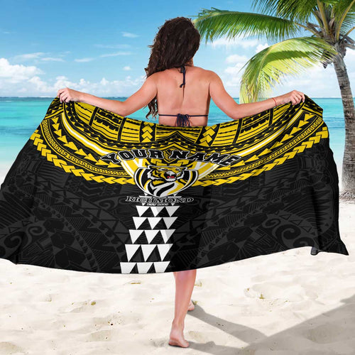 Personalized Richmond Tigers Sarong Polynesian Tribal Pattern Heritage Football