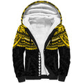 Personalized Richmond Tigers Sherpa Hoodie Polynesian Tribal Pattern Heritage Football