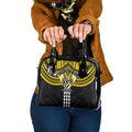 Personalized Richmond Tigers Shoulder Handbag Polynesian Tribal Pattern Heritage Football
