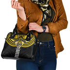 Personalized Richmond Tigers Shoulder Handbag Polynesian Tribal Pattern Heritage Football
