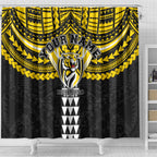 Personalized Richmond Tigers Shower Curtain Polynesian Tribal Pattern Heritage Football