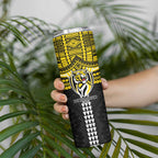 Personalized Richmond Tigers Skinny Tumbler Polynesian Tribal Pattern Heritage Football