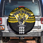 Personalized Richmond Tigers Spare Tire Cover Polynesian Tribal Pattern Heritage Football