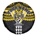Personalized Richmond Tigers Spare Tire Cover Polynesian Tribal Pattern Heritage Football