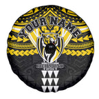 Personalized Richmond Tigers Spare Tire Cover Polynesian Tribal Pattern Heritage Football