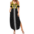 Personalized Richmond Tigers Summer Maxi Dress Polynesian Tribal Pattern Heritage Football
