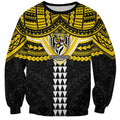 Personalized Richmond Tigers Sweatshirt Polynesian Tribal Pattern Heritage Football