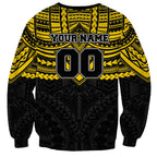 Personalized Richmond Tigers Sweatshirt Polynesian Tribal Pattern Heritage Football