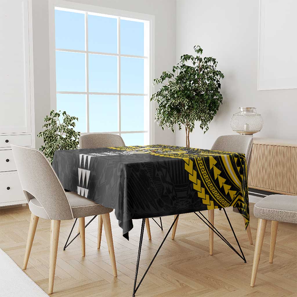 Personalized Richmond Tigers Tablecloth Polynesian Tribal Pattern Heritage Football