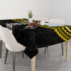 Personalized Richmond Tigers Tablecloth Polynesian Tribal Pattern Heritage Football