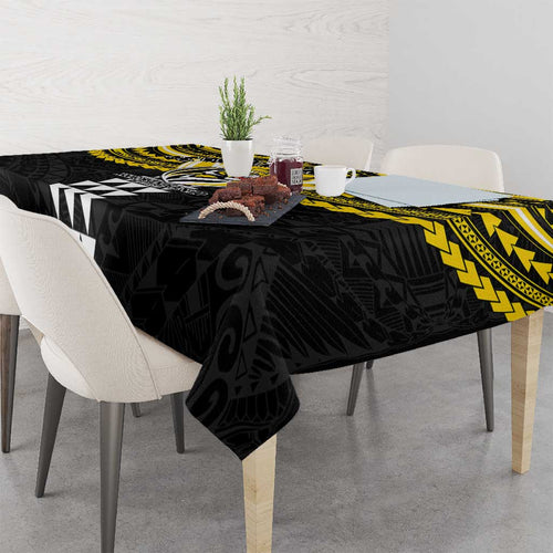 Personalized Richmond Tigers Tablecloth Polynesian Tribal Pattern Heritage Football