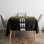 Personalized Richmond Tigers Tablecloth Polynesian Tribal Pattern Heritage Football