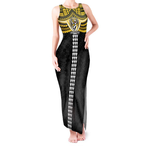 Personalized Richmond Tigers Tank Maxi Dress Polynesian Tribal Pattern Heritage Football