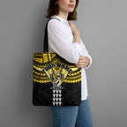 Personalized Richmond Tigers Tote Bag Polynesian Tribal Pattern Heritage Football
