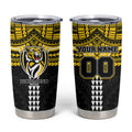 Personalized Richmond Tigers Tumbler Cup Polynesian Tribal Pattern Heritage Football