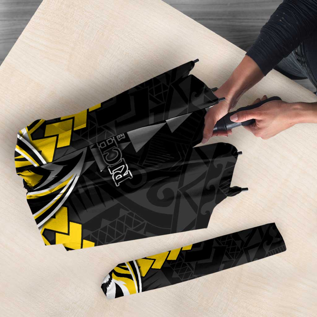 Personalized Richmond Tigers Umbrella Polynesian Tribal Pattern Heritage Football
