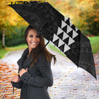 Personalized Richmond Tigers Umbrella Polynesian Tribal Pattern Heritage Football