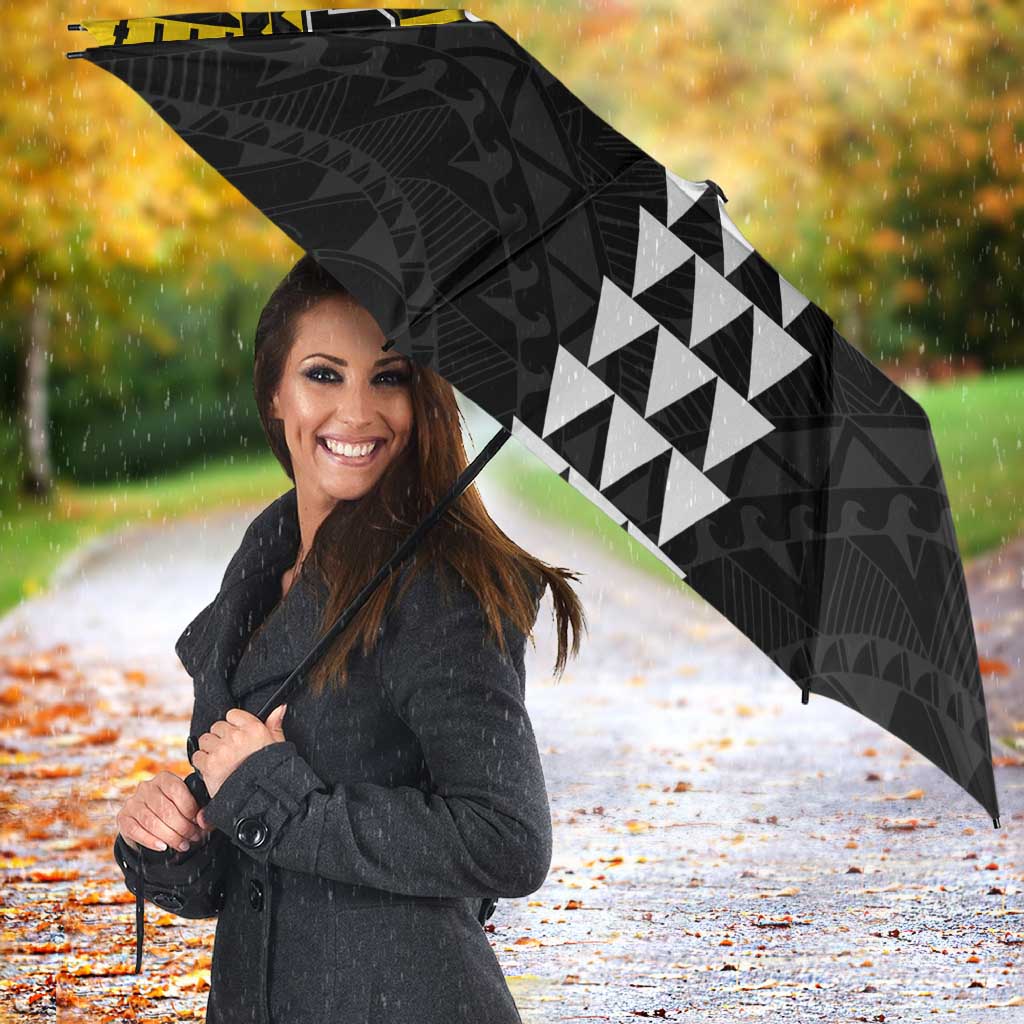 Personalized Richmond Tigers Umbrella Polynesian Tribal Pattern Heritage Football