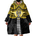 Personalized Richmond Tigers Wearable Blanket Hoodie Polynesian Tribal Pattern Heritage Football