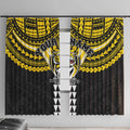 Personalized Richmond Tigers Window Curtain Polynesian Tribal Pattern Heritage Football