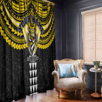 Personalized Richmond Tigers Window Curtain Polynesian Tribal Pattern Heritage Football