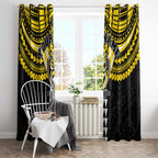 Personalized Richmond Tigers Window Curtain Polynesian Tribal Pattern Heritage Football