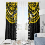 Personalized Richmond Tigers Window Curtain Polynesian Tribal Pattern Heritage Football