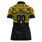 Personalized Richmond Tigers Women Polo Shirt Polynesian Tribal Pattern Heritage Football
