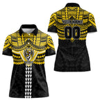 Personalized Richmond Tigers Women Polo Shirt Polynesian Tribal Pattern Heritage Football