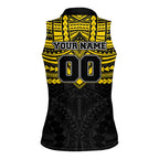 Personalized Richmond Tigers Women Sleeveless Polo Shirt Polynesian Tribal Pattern Heritage Football
