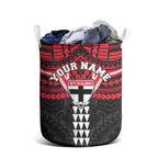 Personalized St Kilda Saints Laundry Basket Polynesian Tribal Pattern Heritage Football