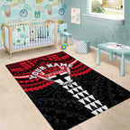 Personalized St Kilda Saints Area Rug Polynesian Tribal Pattern Heritage Football