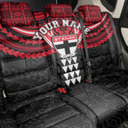 Personalized St Kilda Saints Back Car Seat Cover Polynesian Tribal Pattern Heritage Football