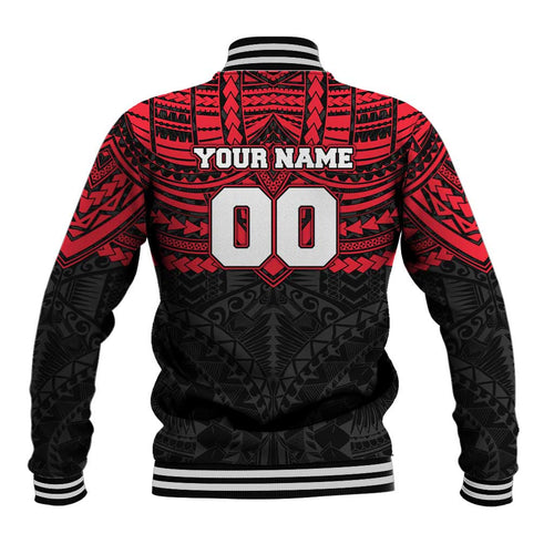 Personalized St Kilda Saints Baseball Jacket Polynesian Tribal Pattern Heritage Football