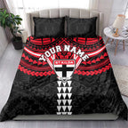 Personalized St Kilda Saints Bedding Set Polynesian Tribal Pattern Heritage Football