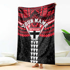 Personalized St Kilda Saints Blanket Polynesian Tribal Pattern Heritage Football
