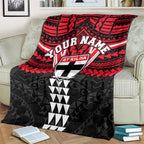 Personalized St Kilda Saints Blanket Polynesian Tribal Pattern Heritage Football
