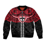 Personalized St Kilda Saints Bomber Jacket Polynesian Tribal Pattern Heritage Football