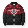 Personalized St Kilda Saints Bomber Puffer Jacket Polynesian Tribal Pattern Heritage Football