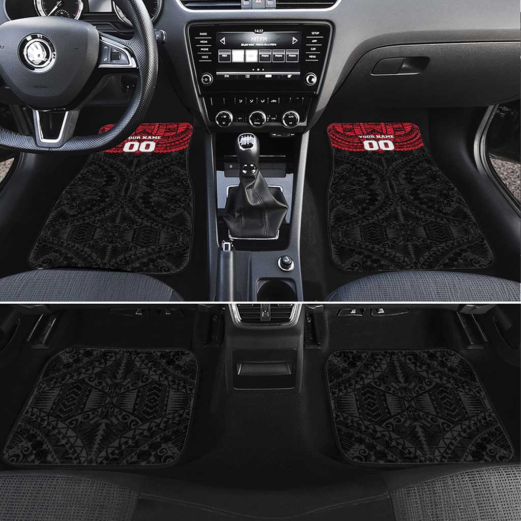 Personalized St Kilda Saints Car Mats Polynesian Tribal Pattern Heritage Football
