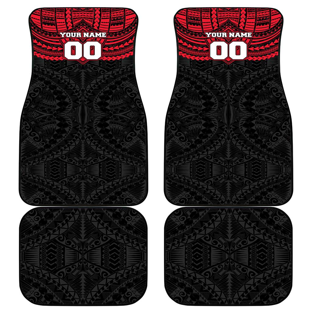 Personalized St Kilda Saints Car Mats Polynesian Tribal Pattern Heritage Football
