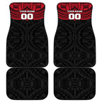 Personalized St Kilda Saints Car Mats Polynesian Tribal Pattern Heritage Football