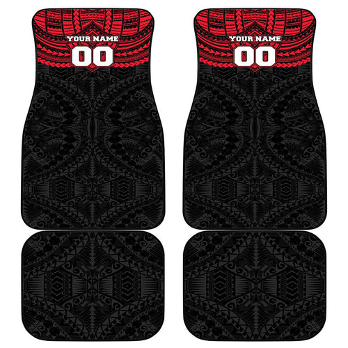 Personalized St Kilda Saints Car Mats Polynesian Tribal Pattern Heritage Football