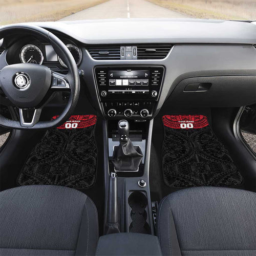 Personalized St Kilda Saints Car Mats Polynesian Tribal Pattern Heritage Football