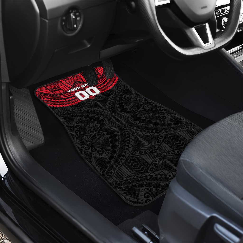 Personalized St Kilda Saints Car Mats Polynesian Tribal Pattern Heritage Football