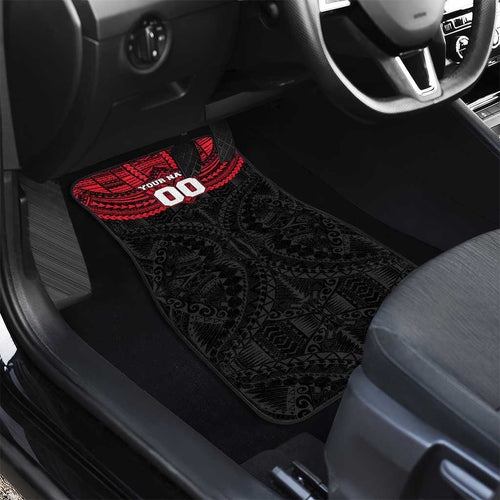 Personalized St Kilda Saints Car Mats Polynesian Tribal Pattern Heritage Football