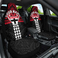 Personalized St Kilda Saints Car Seat Cover Polynesian Tribal Pattern Heritage Football